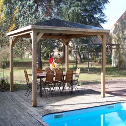 Kiosque de Jardin Blueterm en bois 12.32 m2 Habrita