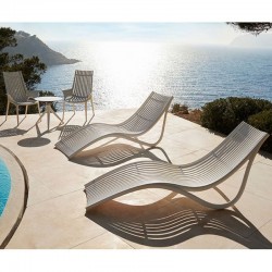 Set of 4 Sun Loungers Vondom Ibiza Ecru