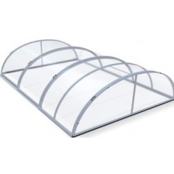 Pool shelter in Aluminum and Polycarbonate 390 x 642 x 75