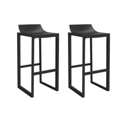 Lot de 2 Tabourets Hauts Wall Street Vondom Noir