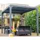 Pergola bioclimatique Habrita Alumium 7.20 m2 avec toit en lames mobiles