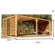 Pergola en bois Habrita 614x341 avec Ventelles mobiles sur Toit et 2 côtés