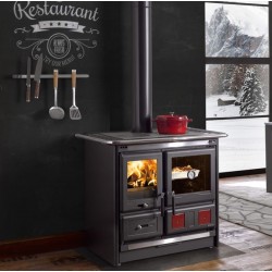 Houtkachel Nordica Extraflame Rosa L 9kW Zwart