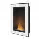 Cheminée au bioéthanol SIMPLEfire Frame 550 blanc avec 1 vitre