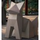 Diseño de la estatua Fox Kitsune Origami Vondom