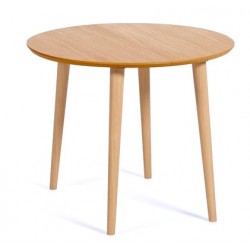 Extendable Round Table 90 to 170x90 wood oak Quio VeryForma