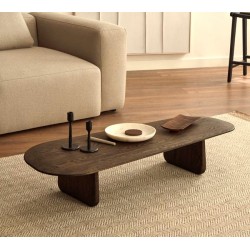Couchtisch aus dunklem Eichenholz Lounge Pita VeryForma Couchtisch aus dunklem Eichenholz Lounge Pita VeryForma