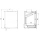 Ferlux F-1100 Large 16,5 kW Inserto in legno turboventilato