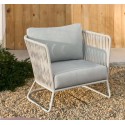 Saco Outdoor-Sessel aus Seil und grauem Stahl VeryForma