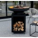 Brasero Brasichic Classic Plus piramidal negro Flamino