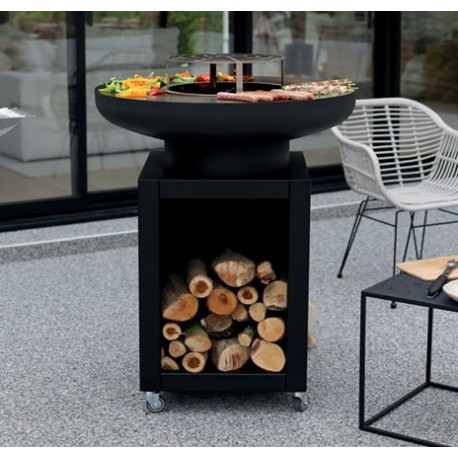 Brasero Brasichic Classic Plus piramidal negro Flamino