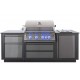 OASIS® 105 Napoleon Outdoor-Küche mit Sizzle Zone® 700 Series Seitengrill