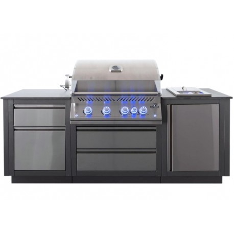 OASIS® 105 Napoleon Outdoor-Küche mit Sizzle Zone® 700 Series Seitengrill