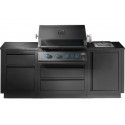 OASIS® 105 Napoleon Matte Black 700 Series Sizzle Zone® Side Cozinha Externa